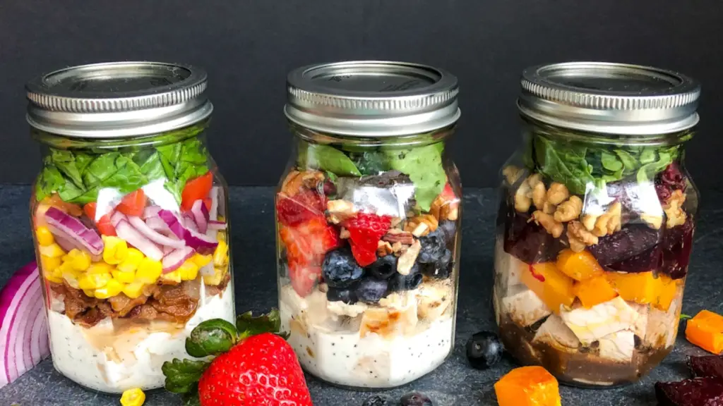 Mason Jar Salad Healthy Meal Prep Ideas