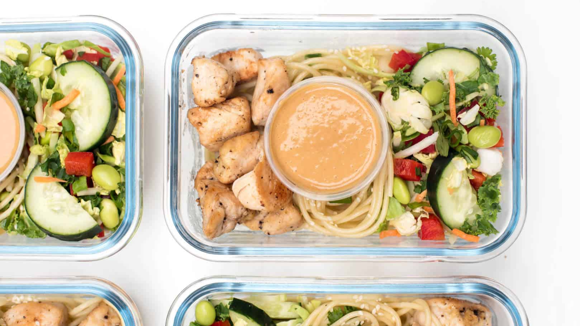 food-stored-in-glass containers-how to meal prep